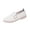 White, variant on DeHolifer Women's Casual Leather Slip On Shoes,Vintage Comfortable Round Toe Soft Sole Buckle Dressy Trendy Flat Walking Loafers