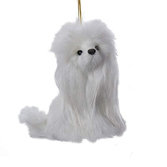 Kurt Adler 4" Plush Poodle Ornament
