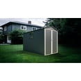 thumbnail image 5 of Motorcycle Outdoor Steel Storage Shed With Window , tracks and fixtures,Grey+White, 5 of 6