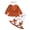 Brown, variant on KIMI BEAR 18 Months Infant Baby Girl Outfit Set 24 Months Winter Clothing Ruffle Long Sleeves Bowknot T-shirt Top Floral Flared Pants with Headband 3pcs Pant Sets Brown