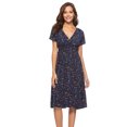 thumbnail image 1 of Nouvelle Robe pour Femmes Col en V Manches Courtes Robes Aguichant Imprimé Floral Robe de Plage Robe Ligne A Slim, 1 of 6