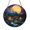 Acrylic 3.5 Inch, variant on Aurora Sky Fantasy Stained Glass Suncatcher, Moonlit Castle River Window Hanging Art Panel Gift