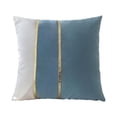 thumbnail image 1 of Cateissary Funda de almohada para sofá moderna, funda de cojín, Protector decorativo de retazos, funda de almohada con costuras, decoraciones de Decoración del hogar gris azul, 1 of 6