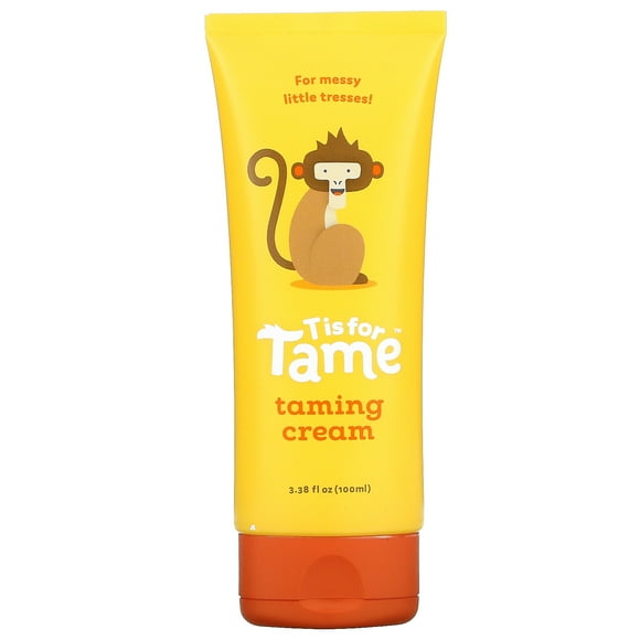 T is for Tame Hair Taming Cream for Kids, All-Natural for Frizz