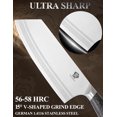 thumbnail image 2 of WILDMOK Meat Cleaver Knife 7.8 Inch, Ultra Sharp Chinese Chef's Knives - Kitchen Chopping Knife, German Steel & Ergonomic Handle for Meat Cutting Vegetable Slicing, 2 of 6
