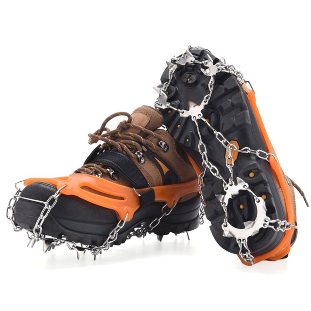 Crampones De Escalada Crampones de escalada de 19 dientes, accesorios antideslizantes para caminar y senderismo