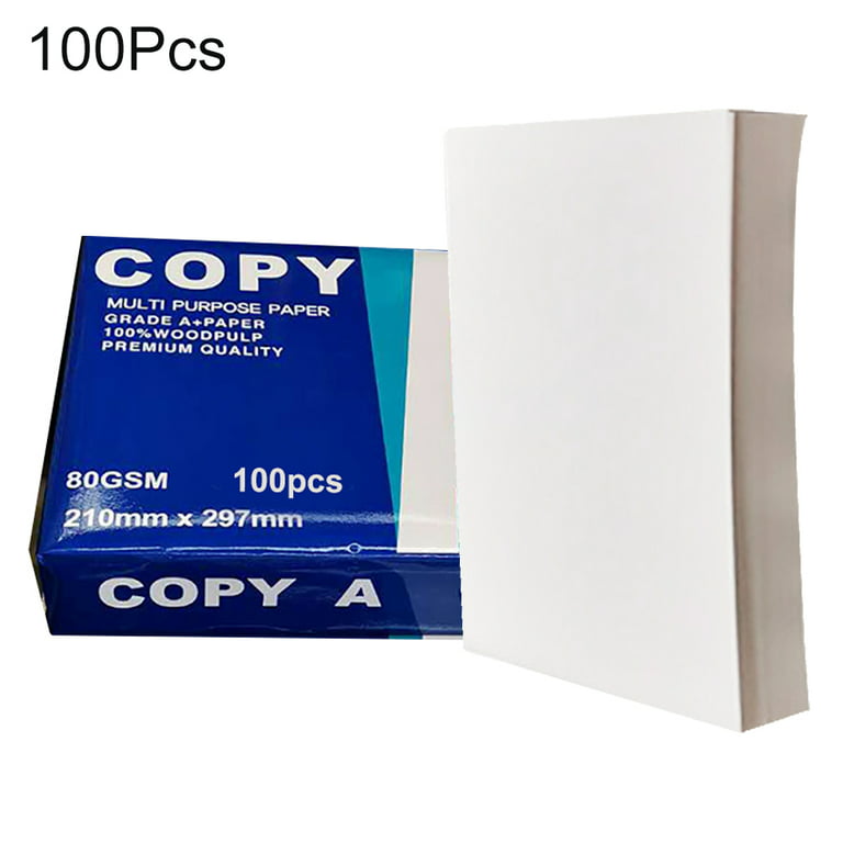 LA TALUS 100Pcs Multifunction Crafts Arts Printer A4 Copy Paper Office  School Supplies White 