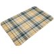 thumbnail image 1 of Felpudo de tartán amarillo, beige y gris, antideslizante, lavable, para interior y exterior, para puerta de entrada navideña, para baño, cocina, patio, decoración navideña del hogar, 20 x 31,5, 1 of 6