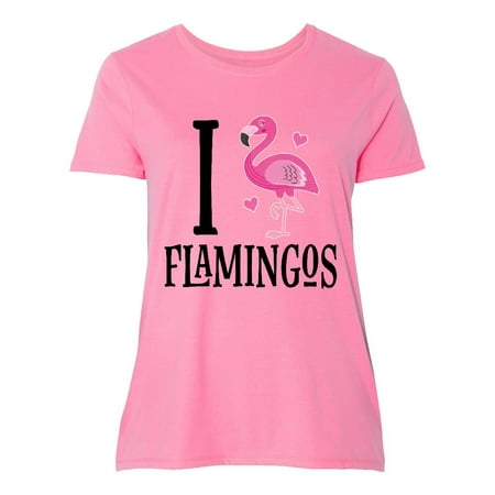 - Flamingo Bird Cute Women's Plus Size T-Shirt