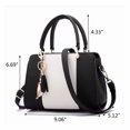thumbnail image 5 of Women Lady Leather Handbag Shoulder Bag Tote Purse Messenger Satchel Birthday Christmas Gift, 5 of 13
