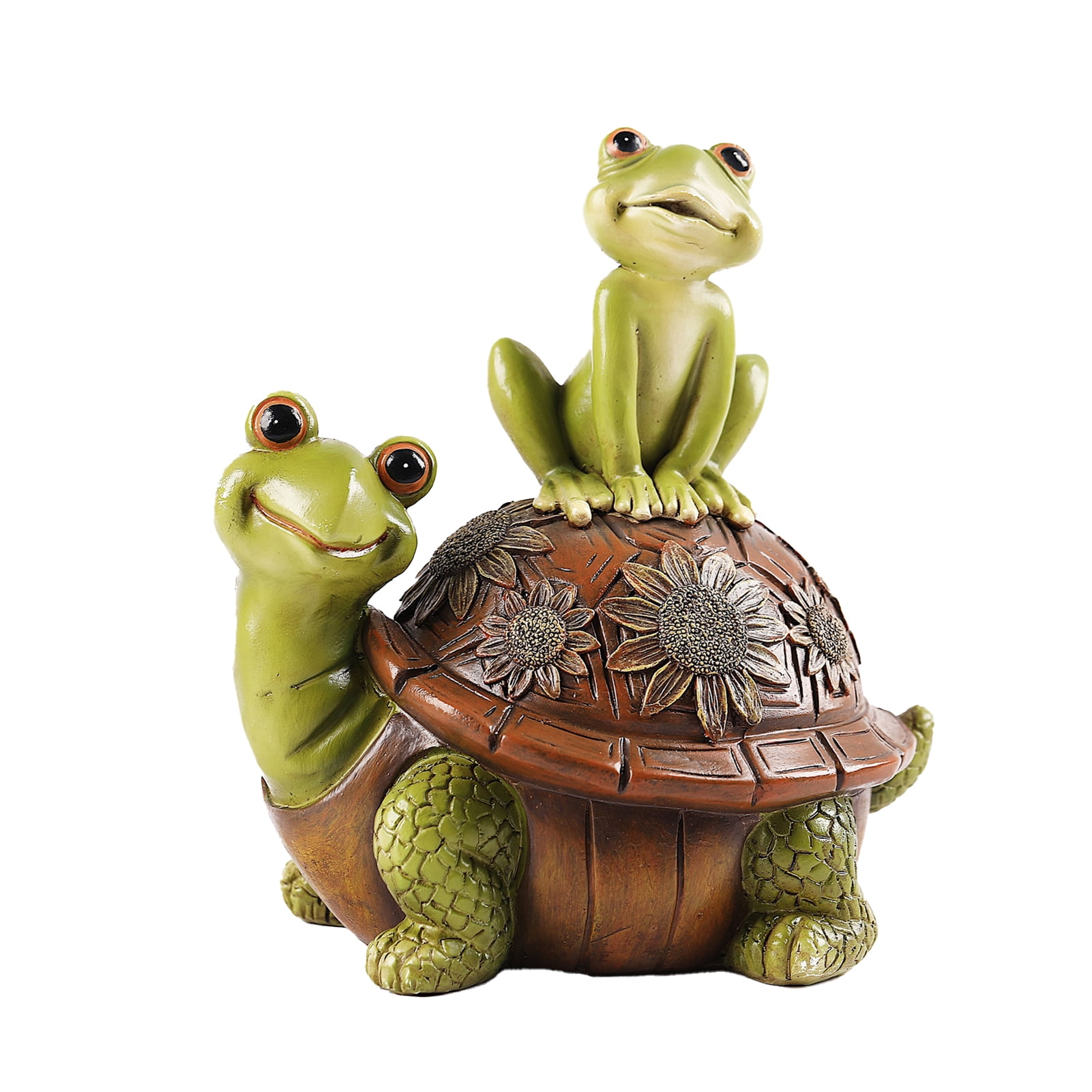 Frog Turle Hesroicy Simulated Resin Frog Turtle Ornament Solid DIY Gift, Cute ...