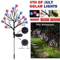 thumbnail image 4 of dajkiuy 4th of July Decorations Solar Garden Lights, Red White and Blue Lights Outdoor Decorations, Patriotic Decorations Lights for Memorial Day Garden Yard Pathway Grave, 4 of 6