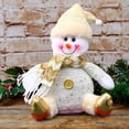 thumbnail image 5 of Yeciiwht Snowman Plush Ornament – 7.9in Stuffed Christmas Doll Decor with Hat, Soft Plushies Holiday Hanging Decoration for Tree, Mantel & Stocking Stuffers, 5 of 7