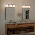 thumbnail image 3 of Hex 3-Light Bathroom Vanity Light in Chrome, 3 of 8
