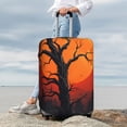 thumbnail image 3 of Lsque Yellow Castle Sunset Tree Printed Luggage Cover, Travel Luggage Protector,Scratch and Dirt Resistant, Fits 18-32 Inch Luggage - Large, 3 of 9
