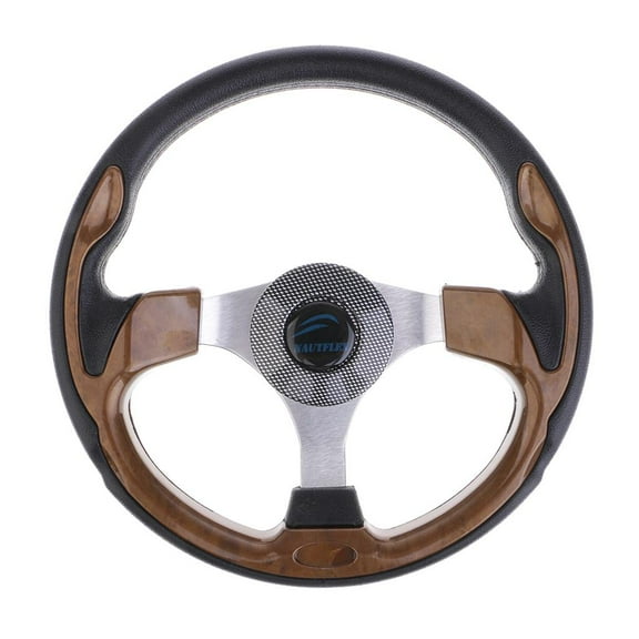 Marine Boat 13.6'' 320mm Steering Wheel W/ 3/4'' Tapered Key Adapter 3 spoke