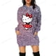thumbnail image 3 of Sudadera con capucha de dibujos animados divertidos de HELLO KITTY para mujer, sudadera con capucha de HELLO KITTY con gráfico de los años 90, vestido ajustado con capucha para mujer, 3 of 5