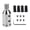 Silver, variant on Chasenew M12x1.25 Shift Knob Adapter, Aluminum Gear Shift Adapter Kit with 4-Sizes Hoses, Universal Gear Shift Knob Cover for Non-Threaded Manual Shifters, Car Stick Shift Knob Adapter(Black)
