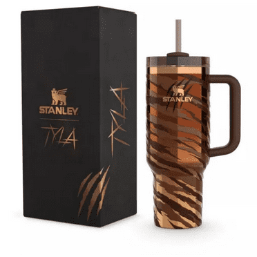 40oz Stainless Steel Cup Double Insulated Automobile Cup With Handle Bingba Beer Cup Glass Mug Set with Tyla Tyger Quencher H2.0 FlowState Tumbler