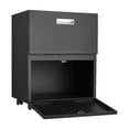 thumbnail image 2 of Zateety Office furniture Copier Cabinet black 2 door steel copier stand mobile pedestal file Printer Stand, 2 of 9