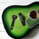 thumbnail image 4 of HEALEEP 4Ud Fijador De Para Guitarra Correa Retro Negro Con Bolsa Para Púas Portátil, 4 of 7