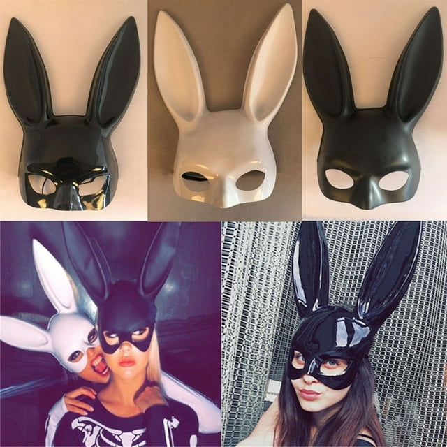 Masque de Lapin d'Halloween Chaud pour Femmes, Fête, Bar, Boîte de Nuit, Costume, Masque Oreilles de Rabbit