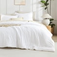 thumbnail image 2 of Juego de edredón Litanika White Oversized King con 2 fundas de almohada, 2 of 7