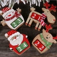 thumbnail image 4 of 3pcs Creative Wood Christmas Advent Calendars Christmas Deer Shaped Decorations for Home Xmas Ornament Creative Christmas Gifts, 4 of 6