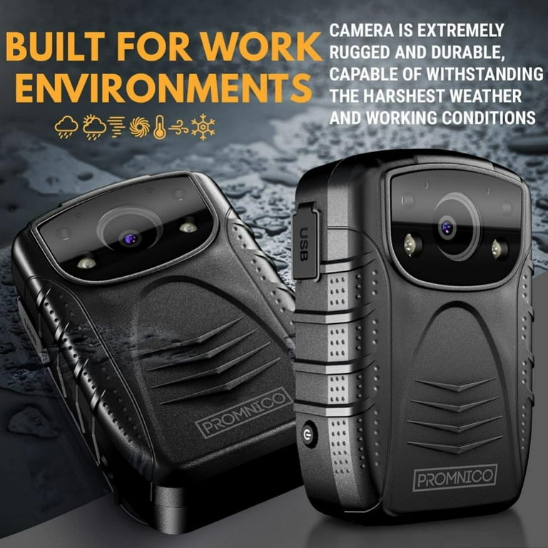 Waterproof Body Worn Camera Premium Portable Body Camera with Audio Recording Wearable Night Vision GPS for Law Enforcement