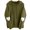 Army Green, variant on IROINNID Women's Long Sleeve Hoodie Mid-Length Solid Color Leisure Slim-fit Sweater Coat, Gray