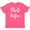Retro Heather Pink, variant on Inktastic Paris Bonjour with Hearts in White Text Youth T-Shirt
