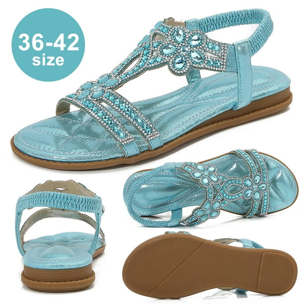 Sandalias Los Pies Abiertos 262645326655 (luz 39) Azul