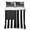 Black Grey, variant on Twin Quilt Set 68''x86'', Black Beige Striped Lightweight Summer Bedspread Coverlet Set with 2 Pillow Shams, Modern Farmhouse Retro Lines Breathable All Season Quilt Bedding for Dorm/Bedroom