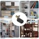 thumbnail image 5 of Bronze Shelf Pins, Glass Supports Furniture Cabinet Closet Bookcase Shelf Bracket-Style Pegs 30 PacZZ15, 5 of 5