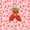 Pink Red A, variant on jejeloiu Strawberry Floral Monogram A Full Size Sheets For Girls,3D Cartoon Cute Fruit Bed Sheets For Kids,4 Pieces
