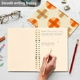 thumbnail image 4 of FORMRS 1-Subject Spiral Notebook 8" x 5" College Ruled 60 Refillable Sheet A5 Hard Cover, 2 Pack, Beige Geometric Pattern, 4 of 7