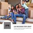 thumbnail image 3 of WHAMVOX 1Pcs Deck Step Lights Warm White Light Aluminum for Outdoor Courtyards, 3 of 7