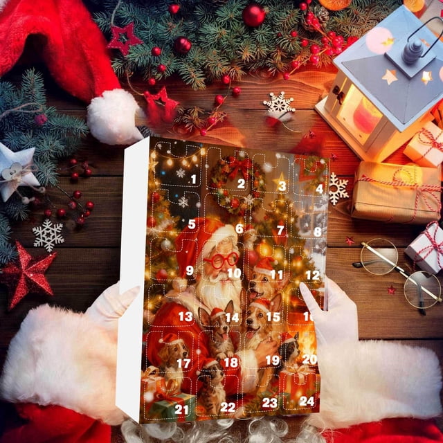 Countdown Surprise Advent Calendar for Lovers with 24 Unique Mini Hanging Collectible Figures