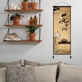 thumbnail image 7 of Jiibva Chinese Scroll Painting Zen Wall Hanging Painting Retro Wall Decoration for Living Room Bedroom Office Home Accessory, 7 of 7