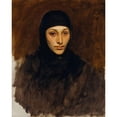 thumbnail image 2 of Sargent, John Singer 12x14 Black Modern Framed Museum Art Print Titled - Egyptian Woman, 2 of 4