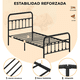 thumbnail image 3 of Base De Cama Acero Reforzada Individual Diseño Elegante, 3 of 7