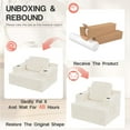 thumbnail image 5 of Homall Adult Deep Seat Chaise Lounge Sofa Chair Oversized Corduroy Cloud Boneless Single Sofa with Cup Holders ,White, 5 of 7