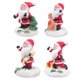 thumbnail image 4 of 4Pcs Adorable Santa Models Decors Decorative Santa Adornments (Mixed Style), 4 of 4