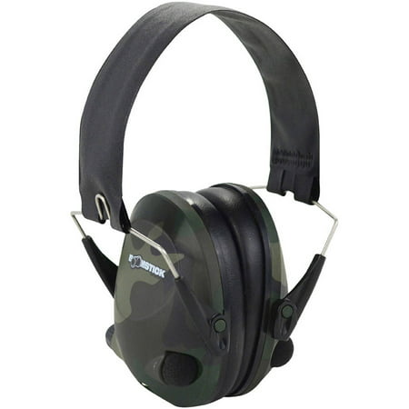 Boomstick Gun Accessories Camo Electronic Ear Muff with 4