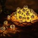 thumbnail image 2 of Globe String Lights Plug-in Metal Ball Fairy Lights, conectable con Tail Plug, decoraciones novedosas para Navidad, Halloween, fiesta, boda, dormitorio (blanco cálido-10 LED) brillar Electrónica, 2 of 6