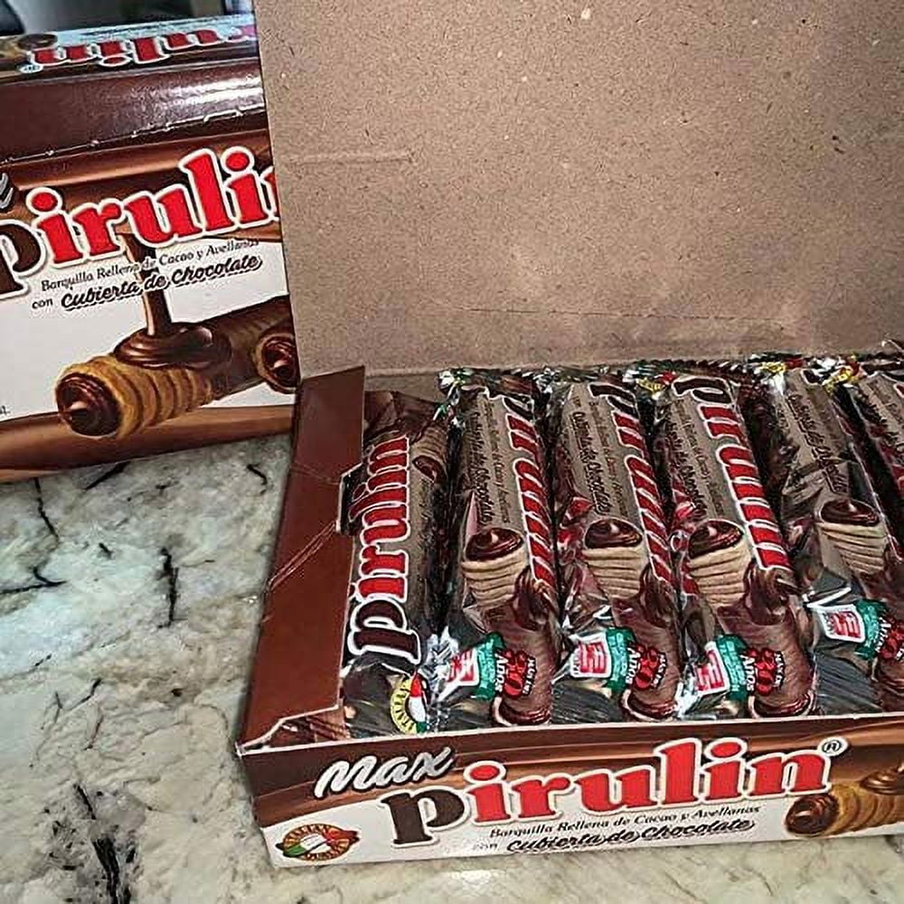 Pirulin Max. Barquilla rellena de Cacao y Avellanas con Cubierta de Chocolate (360)