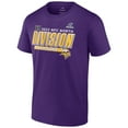 thumbnail image 2 of Men's Fanatics Purple Minnesota Vikings 2022 NFC North Division Champions Big & Tall Divide & Conquer T-Shirt, 2 of 4