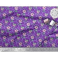 thumbnail image 2 of Conception de Crêpe de polyester Pomme, Feuilles & Roses Imprimés en Tissu Floral par Yard 52 Pouces de Large, 2 of 3