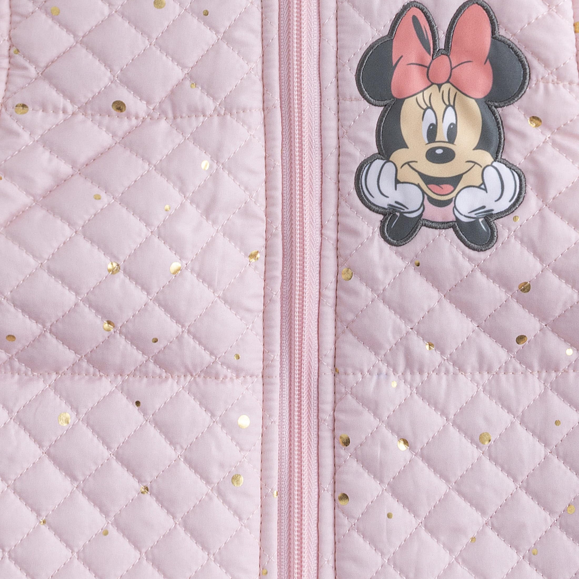 Disney Minnie Mouse Shirt, Vest and Legging Pants Outfit (Girls), 3 Piece Set, Sizes 2T-6X
