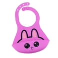 thumbnail image 2 of Baberos De Silicona Impermeables Con Bolsillo De Captura De Alimentos Portátil Sin BPA , Rose Red Rosa roja, 2 of 5